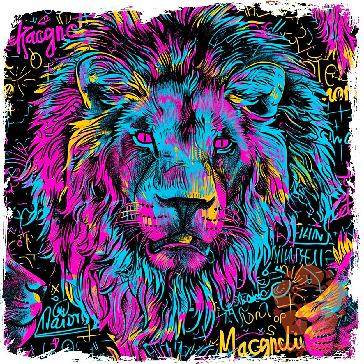 Magnolion graffiti v4 egyedi póló 