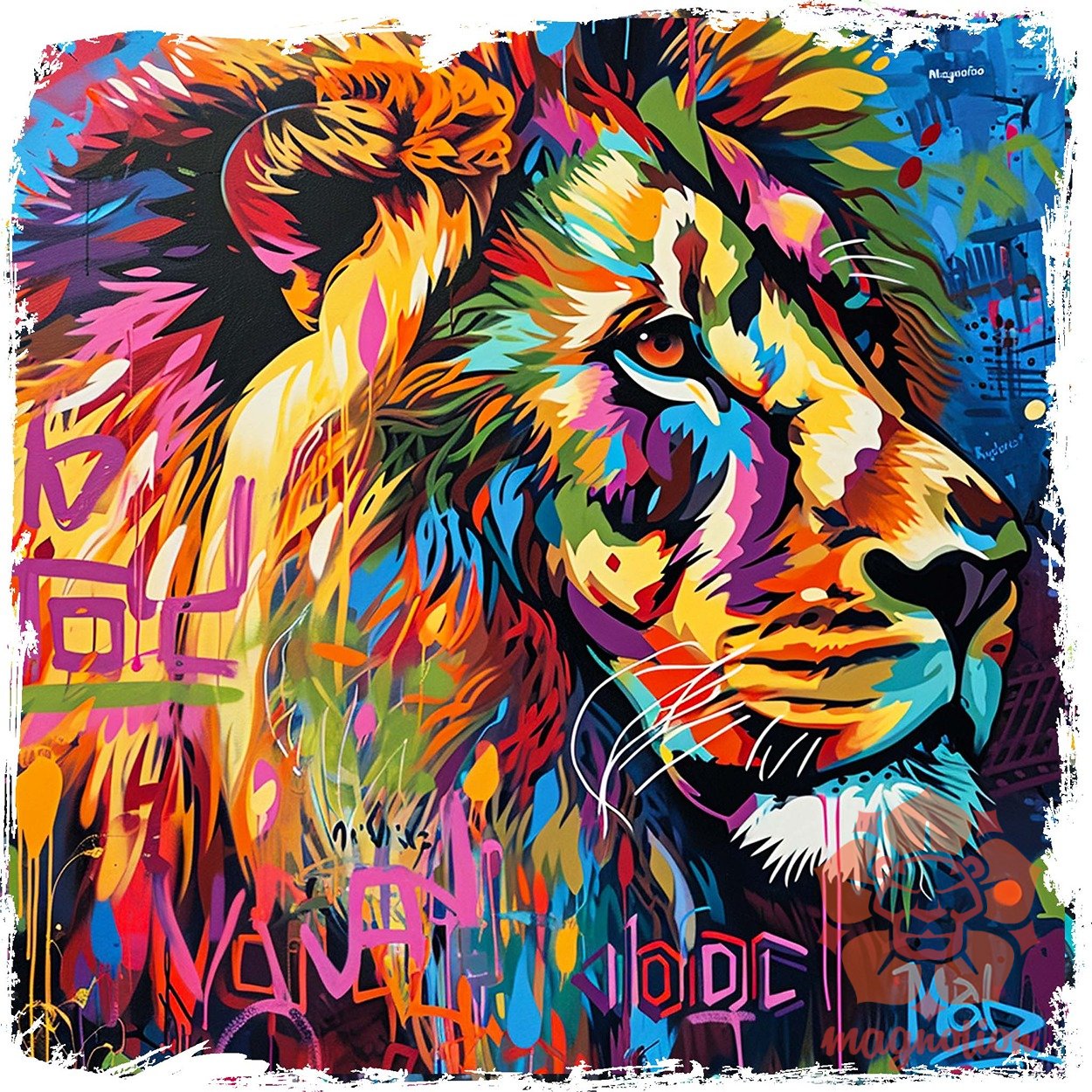 Magnolion graffiti v9 egyedi póló 