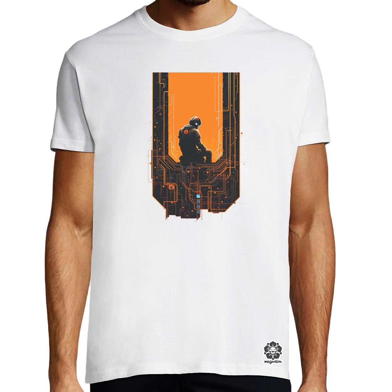 Mono vektor cyberpunk v3 egyedi póló 