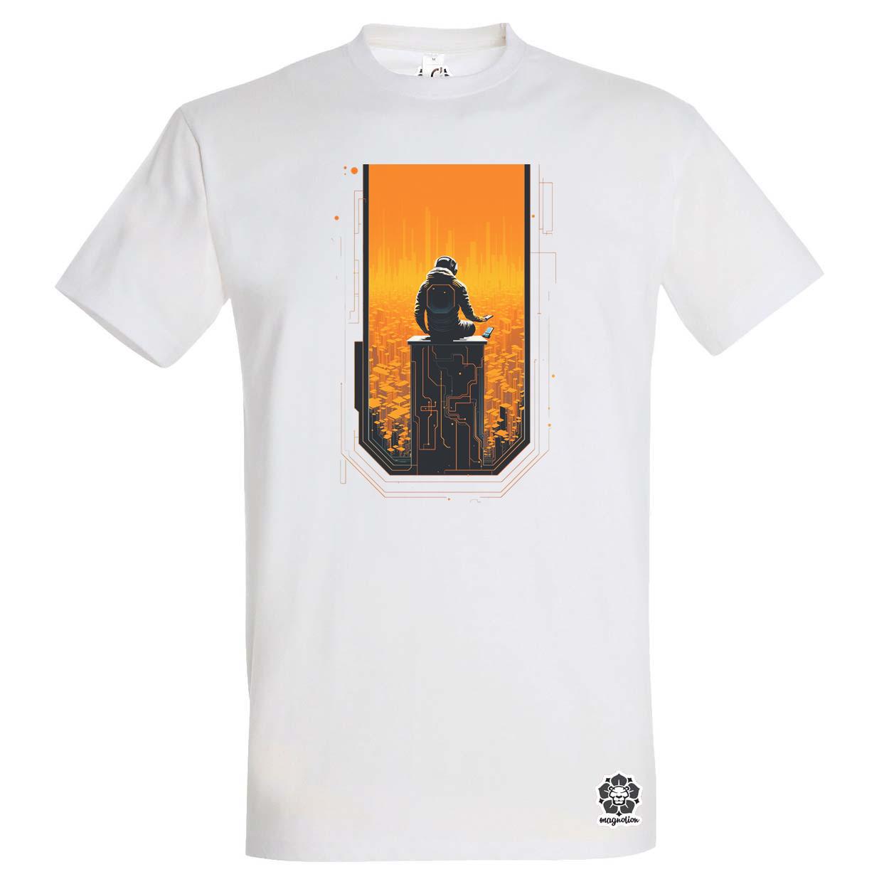 Mono vektor cyberpunk v4 egyedi póló 