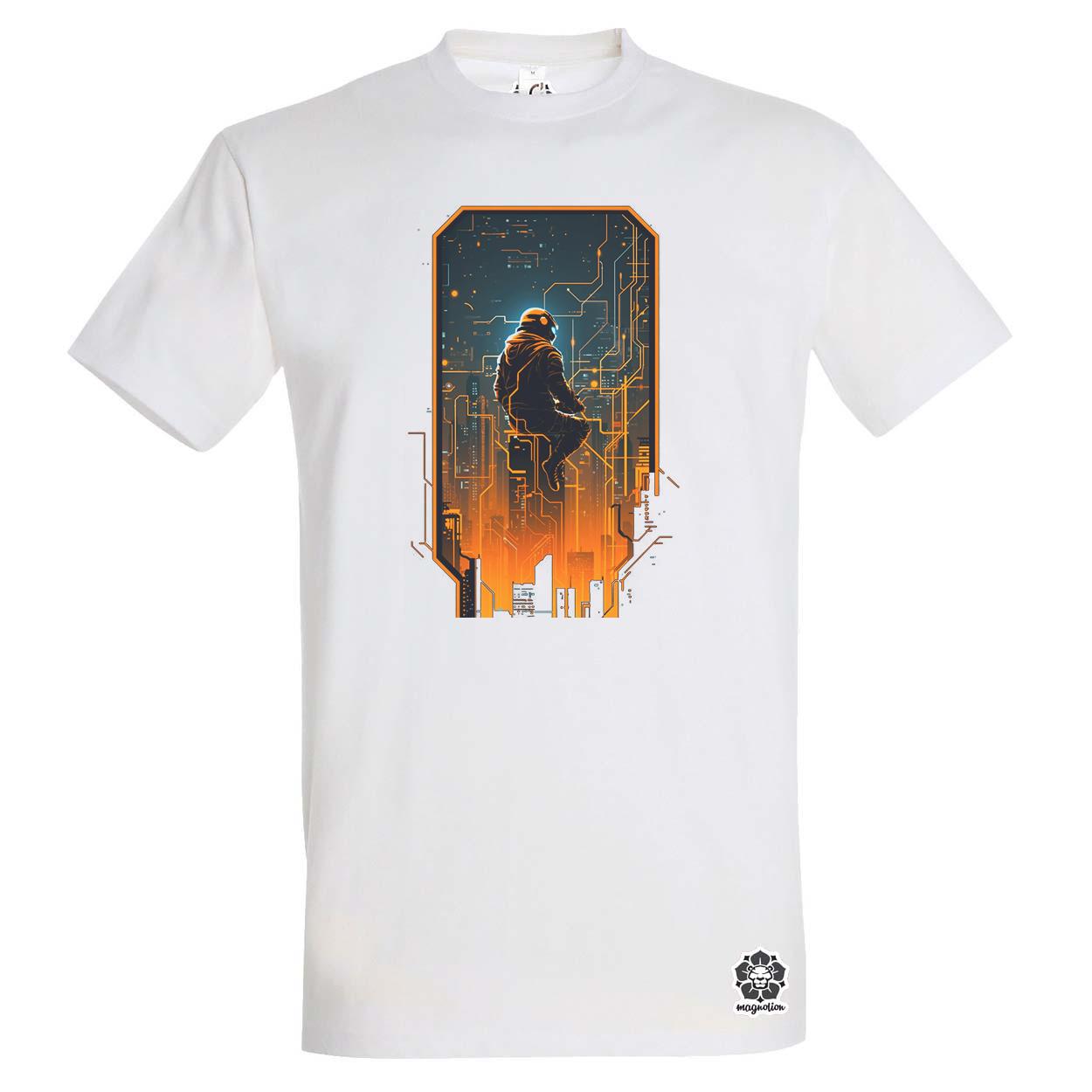 Mono vektor cyberpunk v5 egyedi póló 