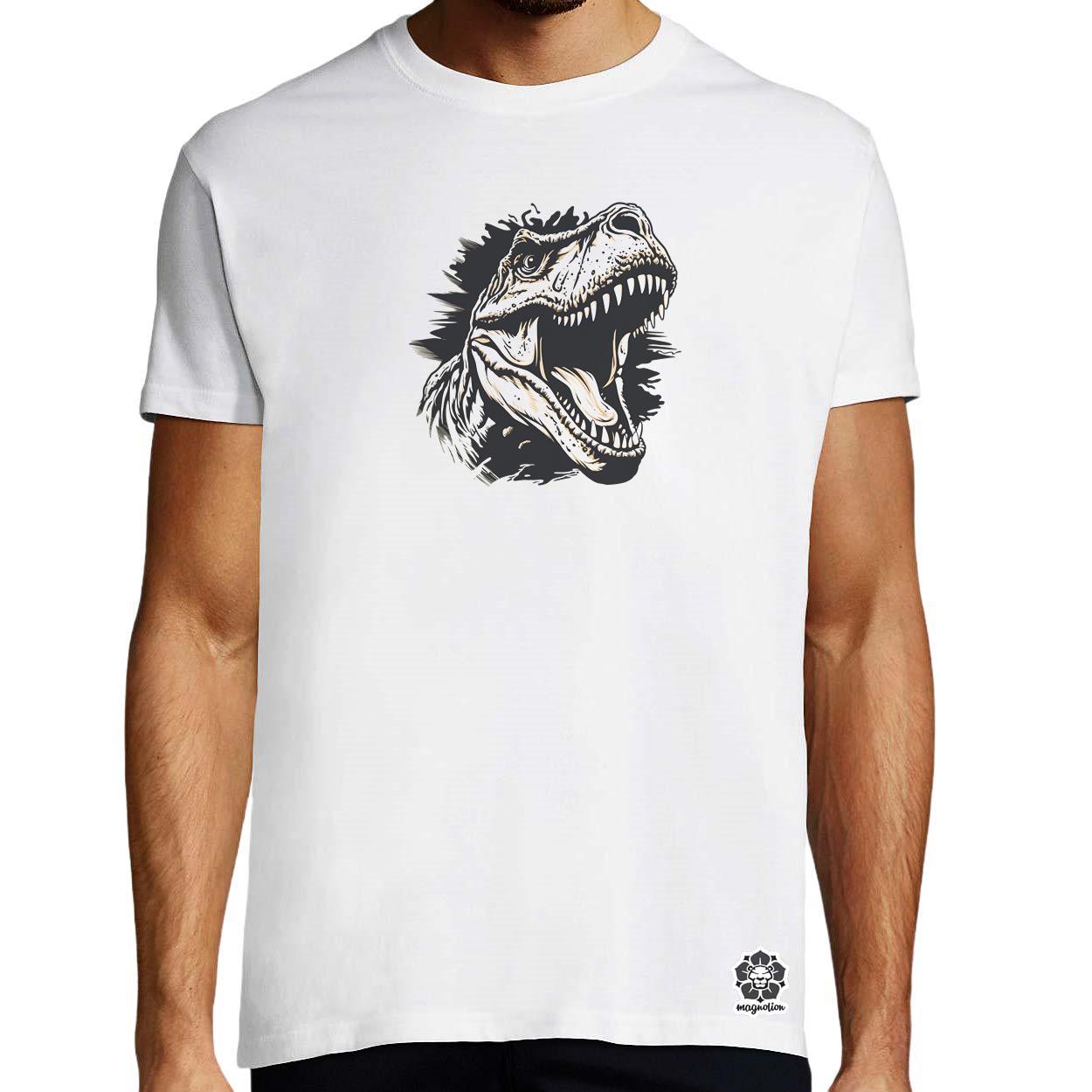 Monochrome T-rex v1 egyedi póló 