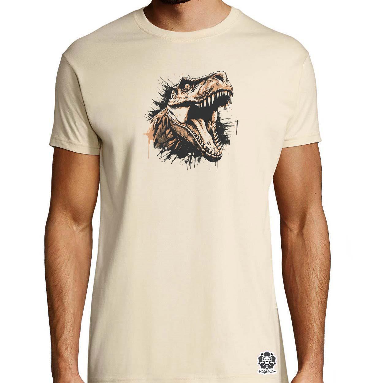 Monochrome T-rex v3 egyedi póló 