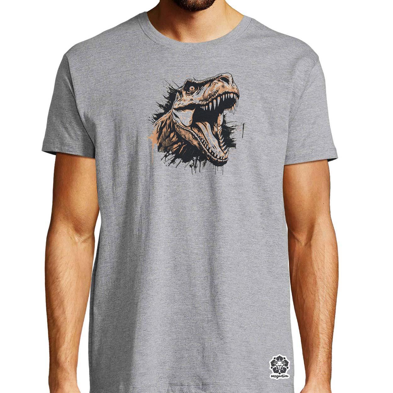 Monochrome T-rex v3 egyedi póló 