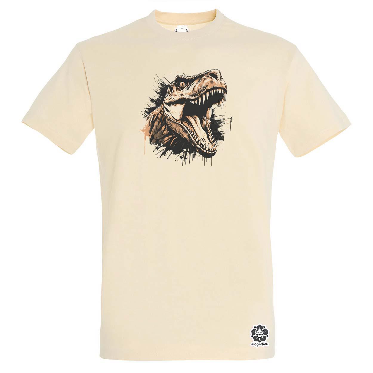 Monochrome T-rex v3 egyedi póló 
