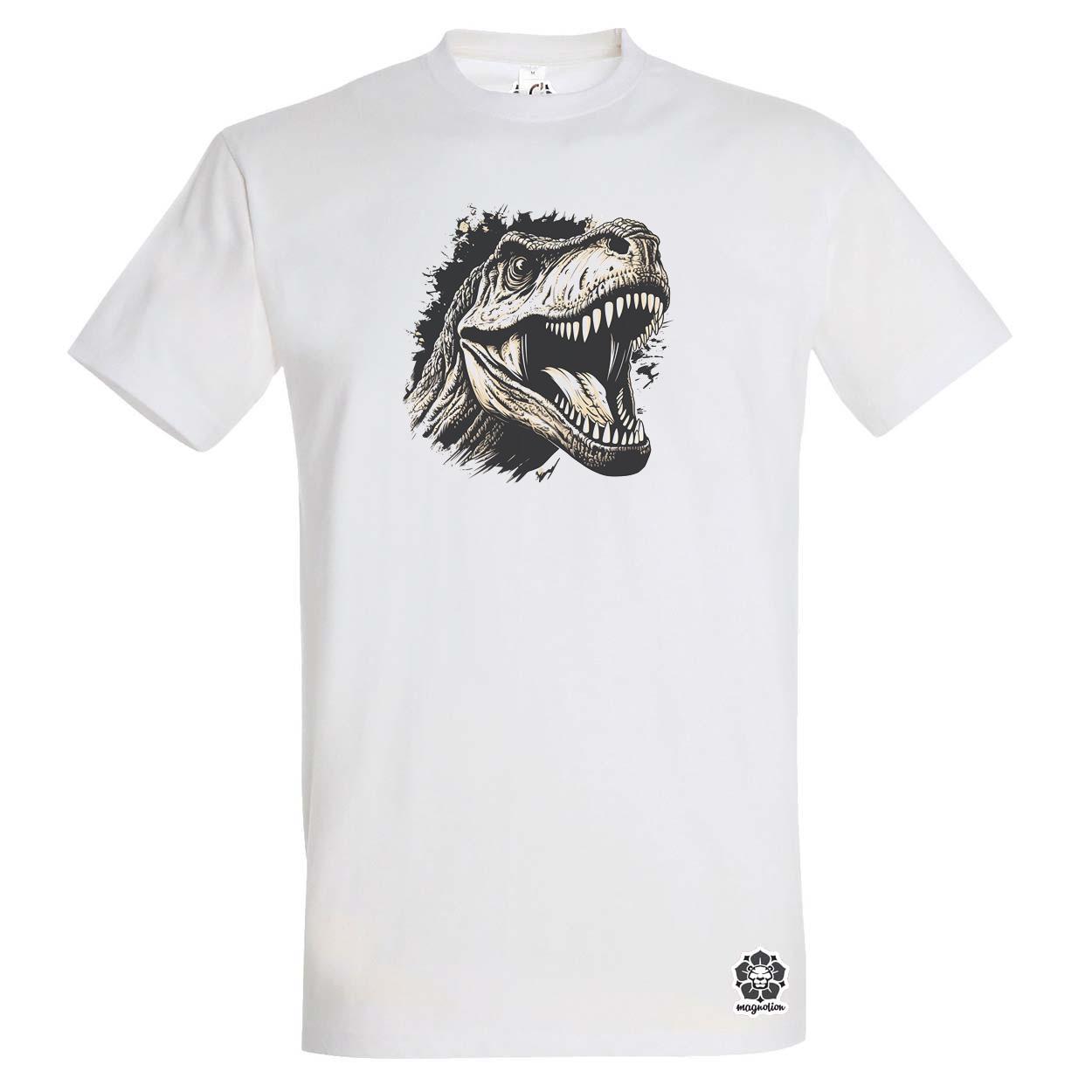 Monochrome T-rex v4 egyedi póló 