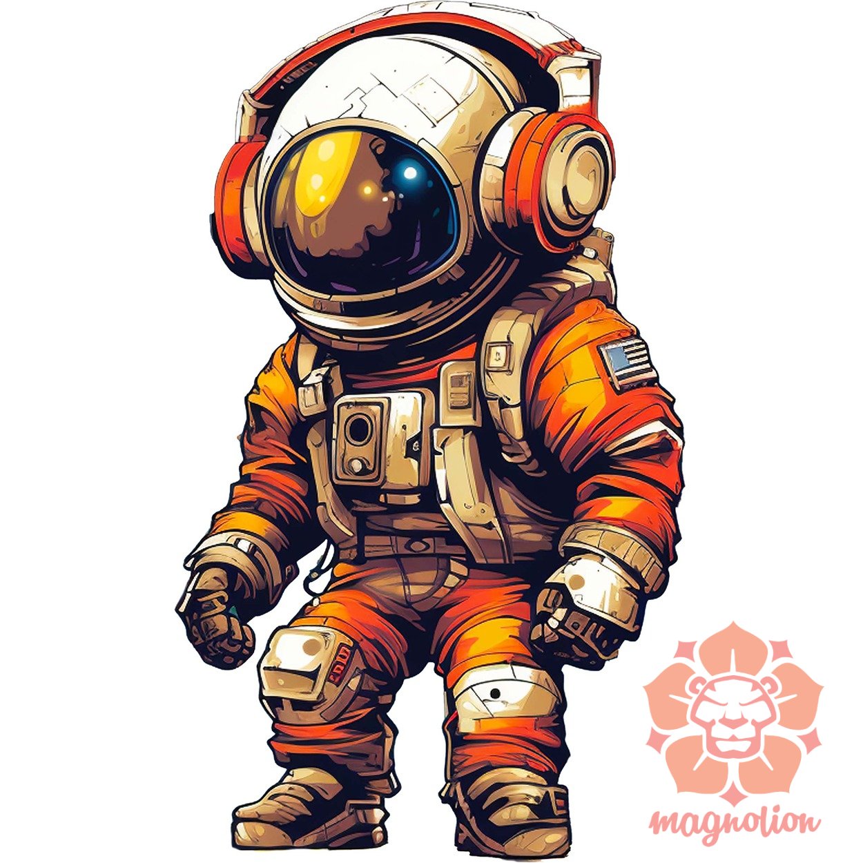 Pixelart asztronauta v7 egyedi póló 