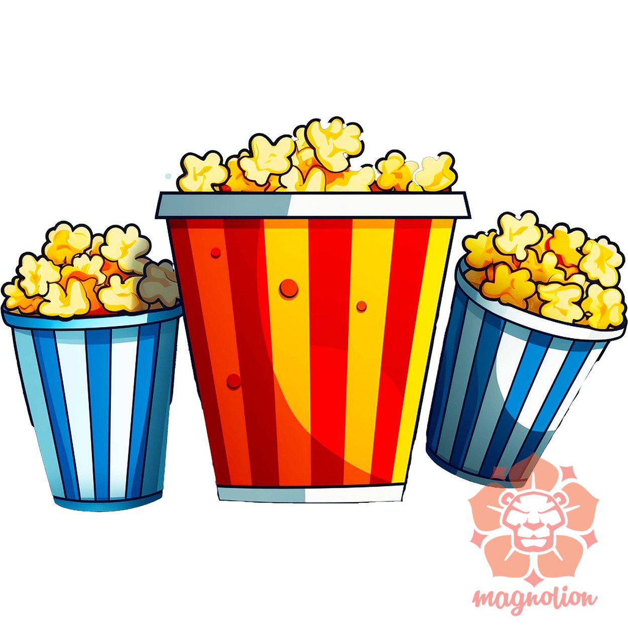 Pop art popcorn egyedi póló 