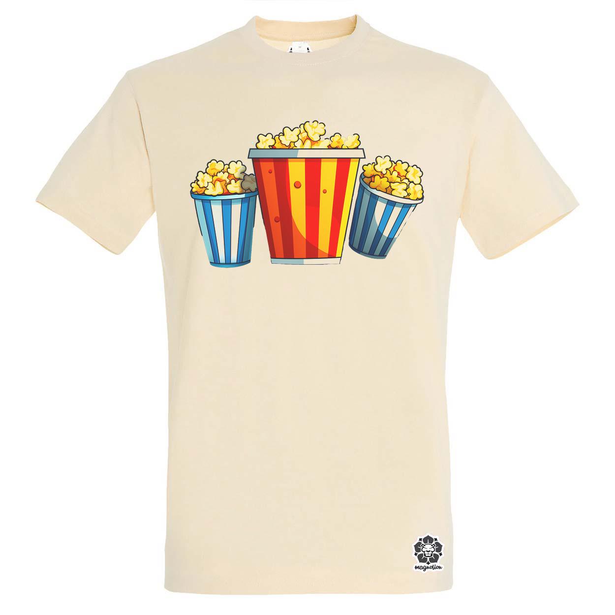 Pop art popcorn egyedi póló 