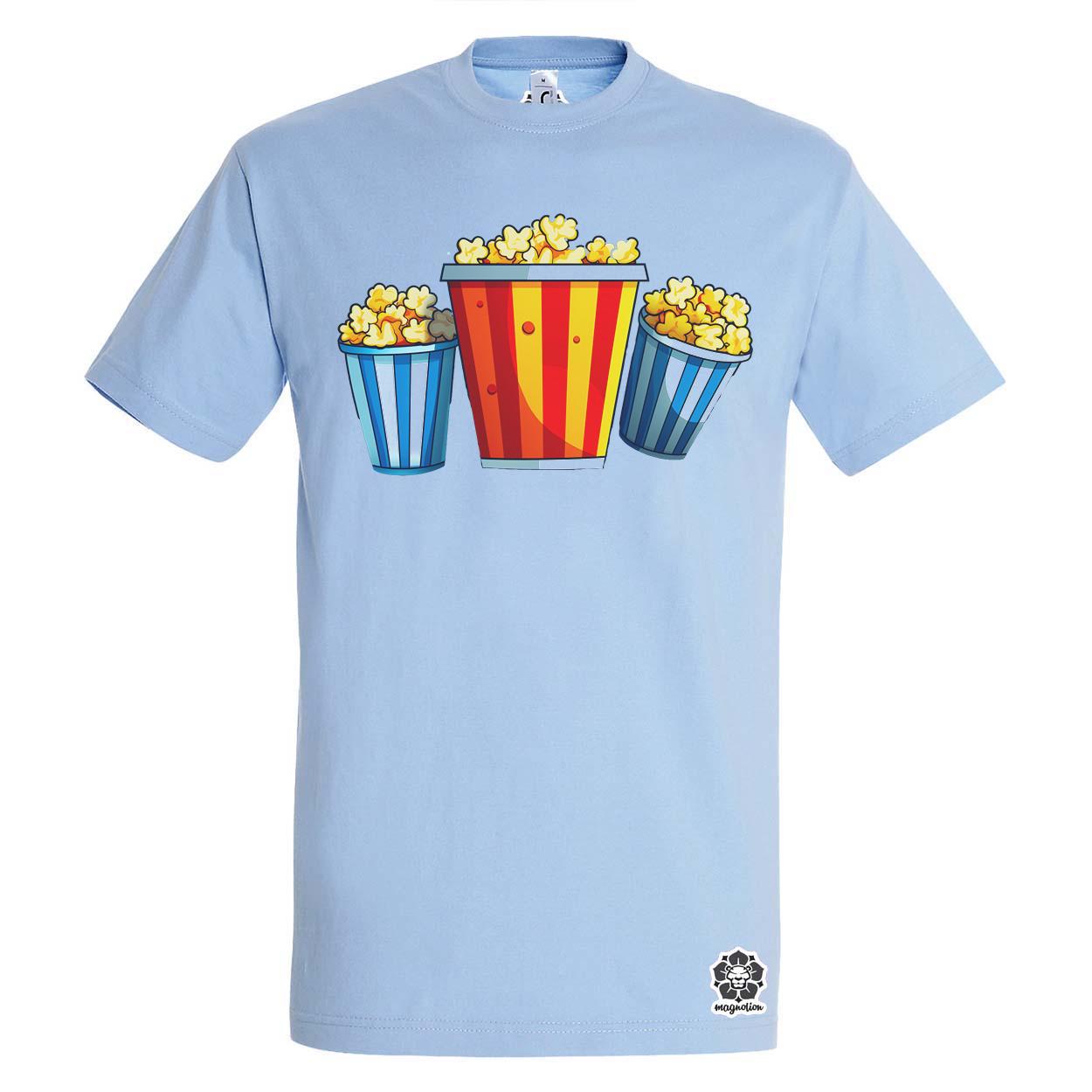 Pop art popcorn egyedi póló 