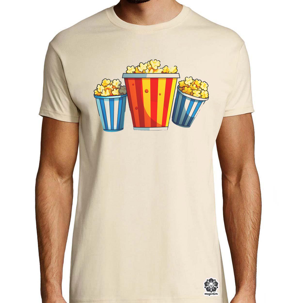 Pop art popcorn egyedi póló 