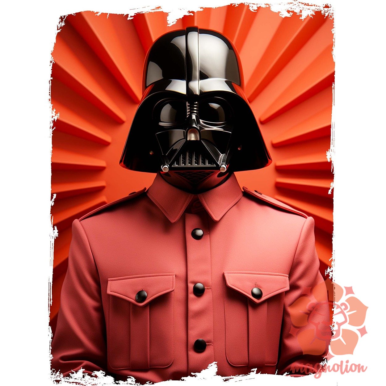 Vader minimál fanart v3 egyedi póló 