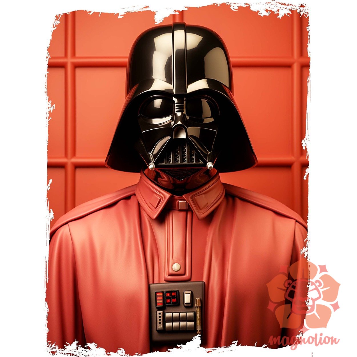 Vader minimál fanart v4 egyedi póló 