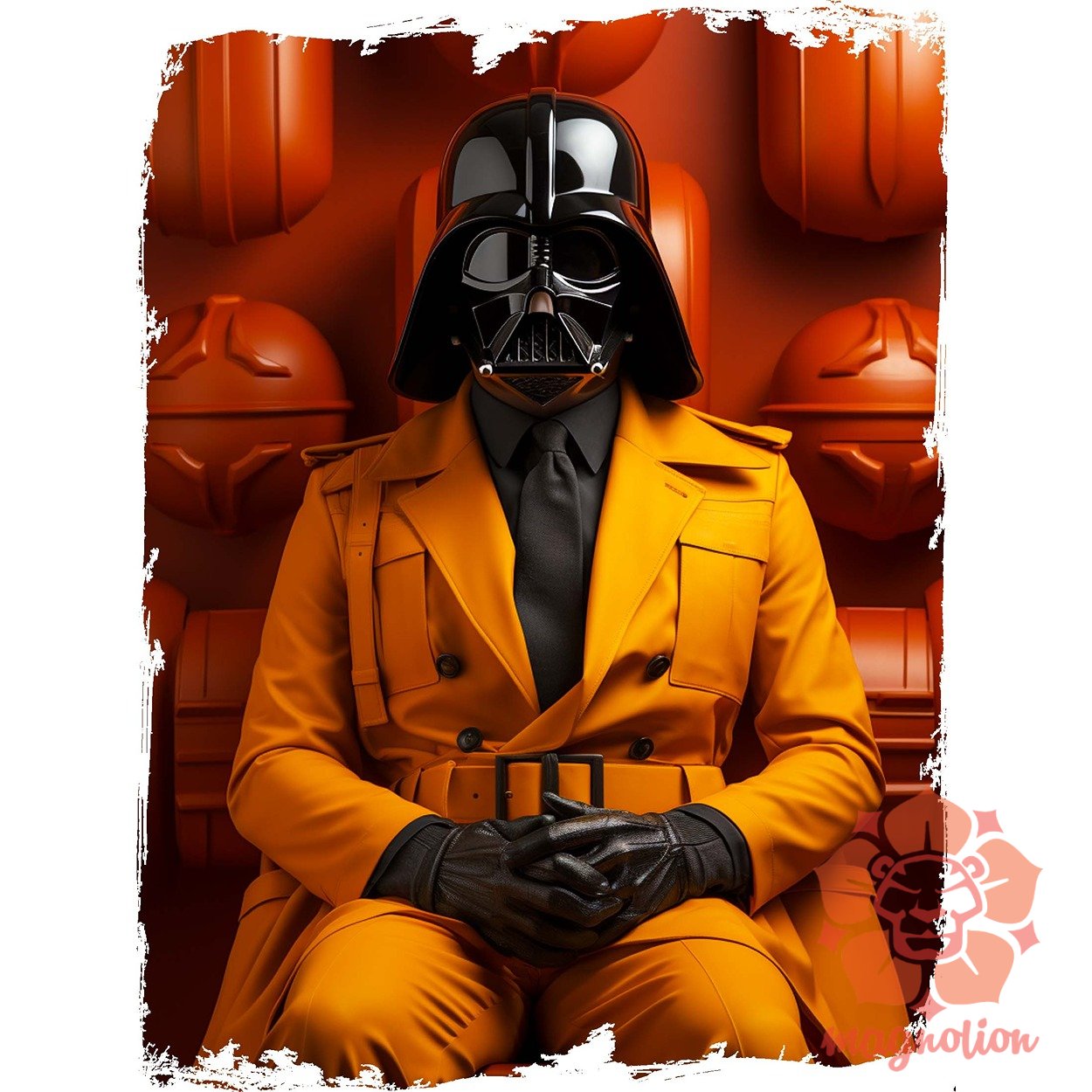 Vader minimál fanart v5 egyedi póló 