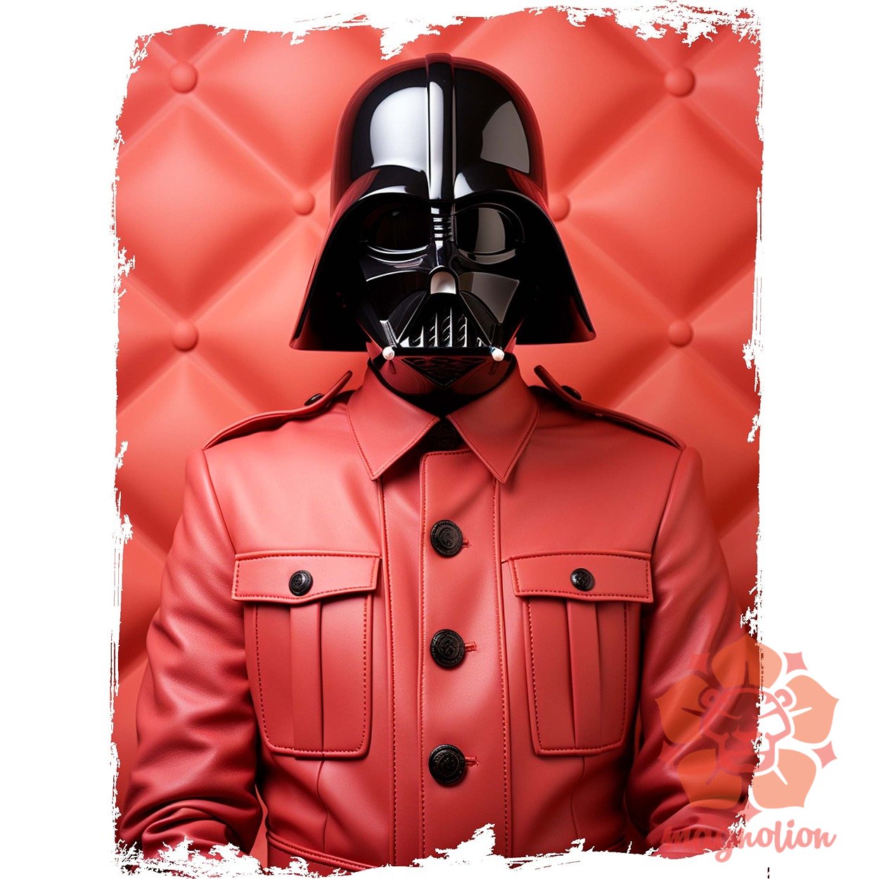 Vader minimál fanart v6 egyedi póló 