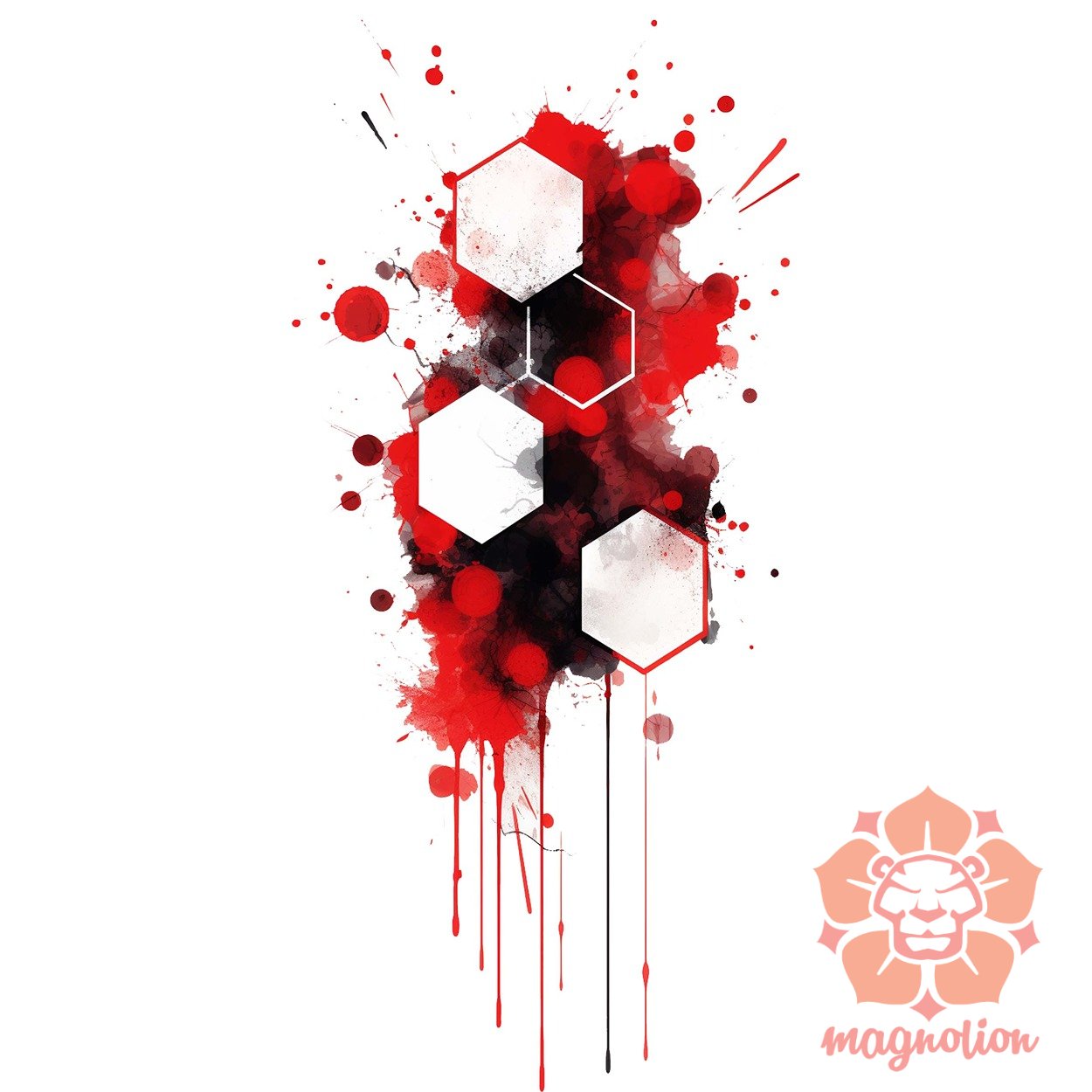 Hexagon tetoválás v3 egyedi  pulóver 