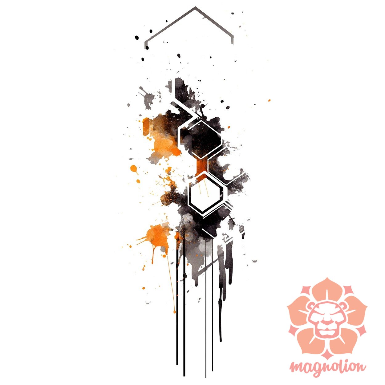 Hexagon tetoválás v4 egyedi  pulóver 