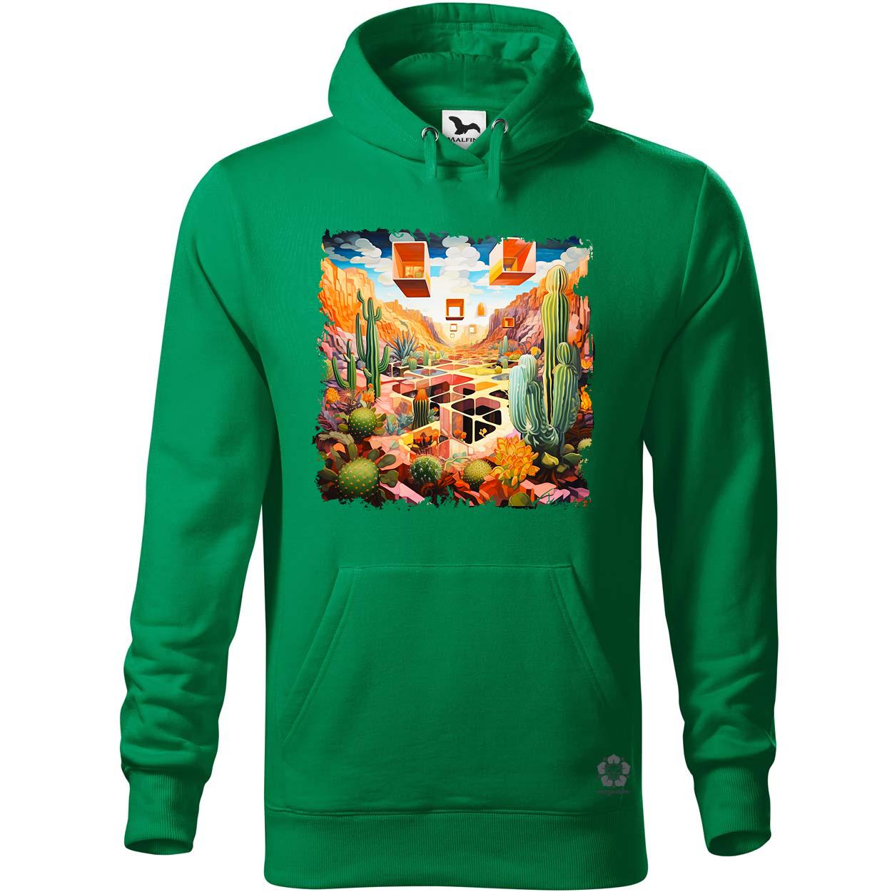 Kocka kaktuszkert v3 egyedi  pulóver 