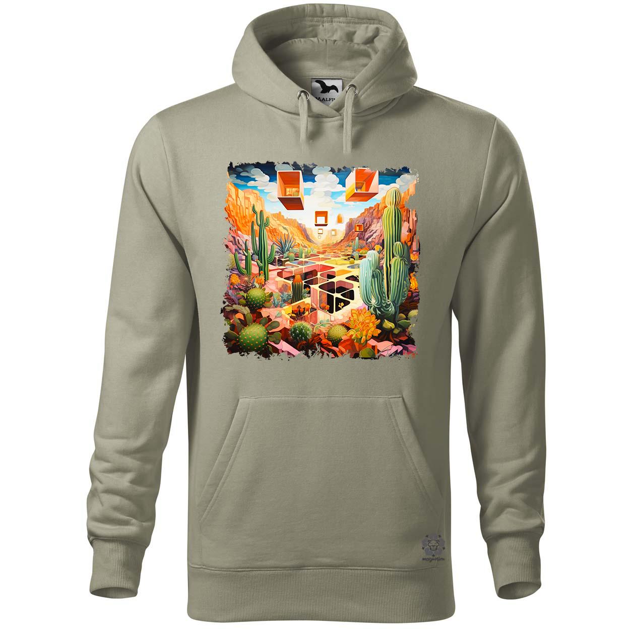 Kocka kaktuszkert v3 egyedi  pulóver 