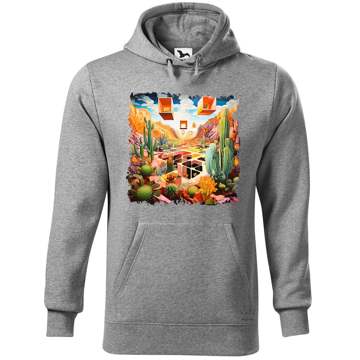 Kocka kaktuszkert v3 egyedi  pulóver 