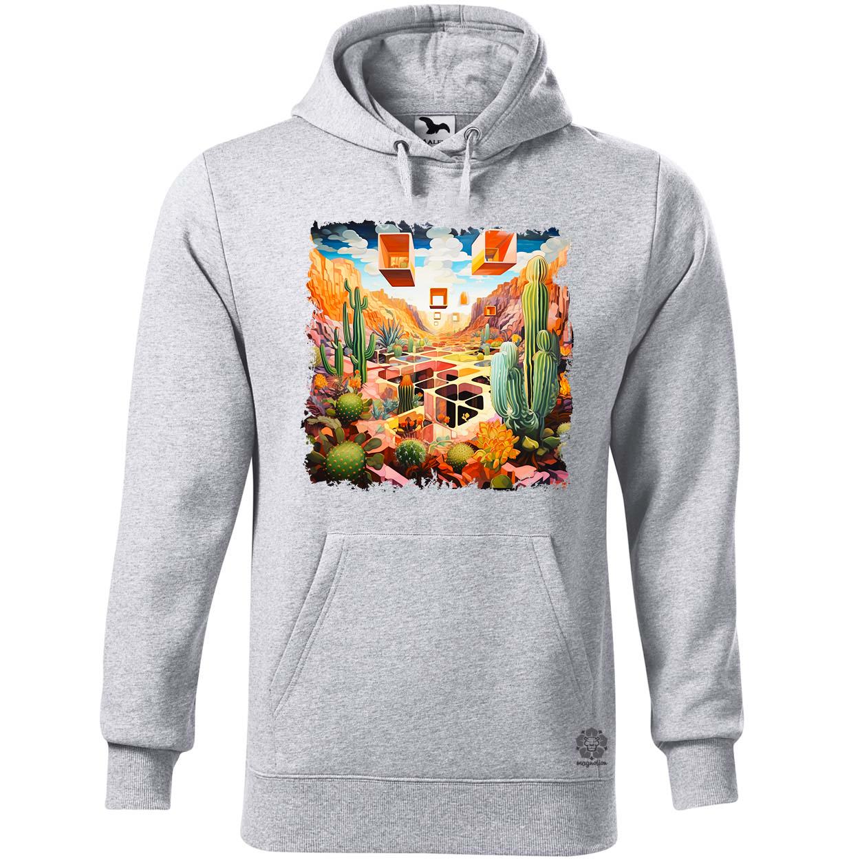 Kocka kaktuszkert v3 egyedi  pulóver 