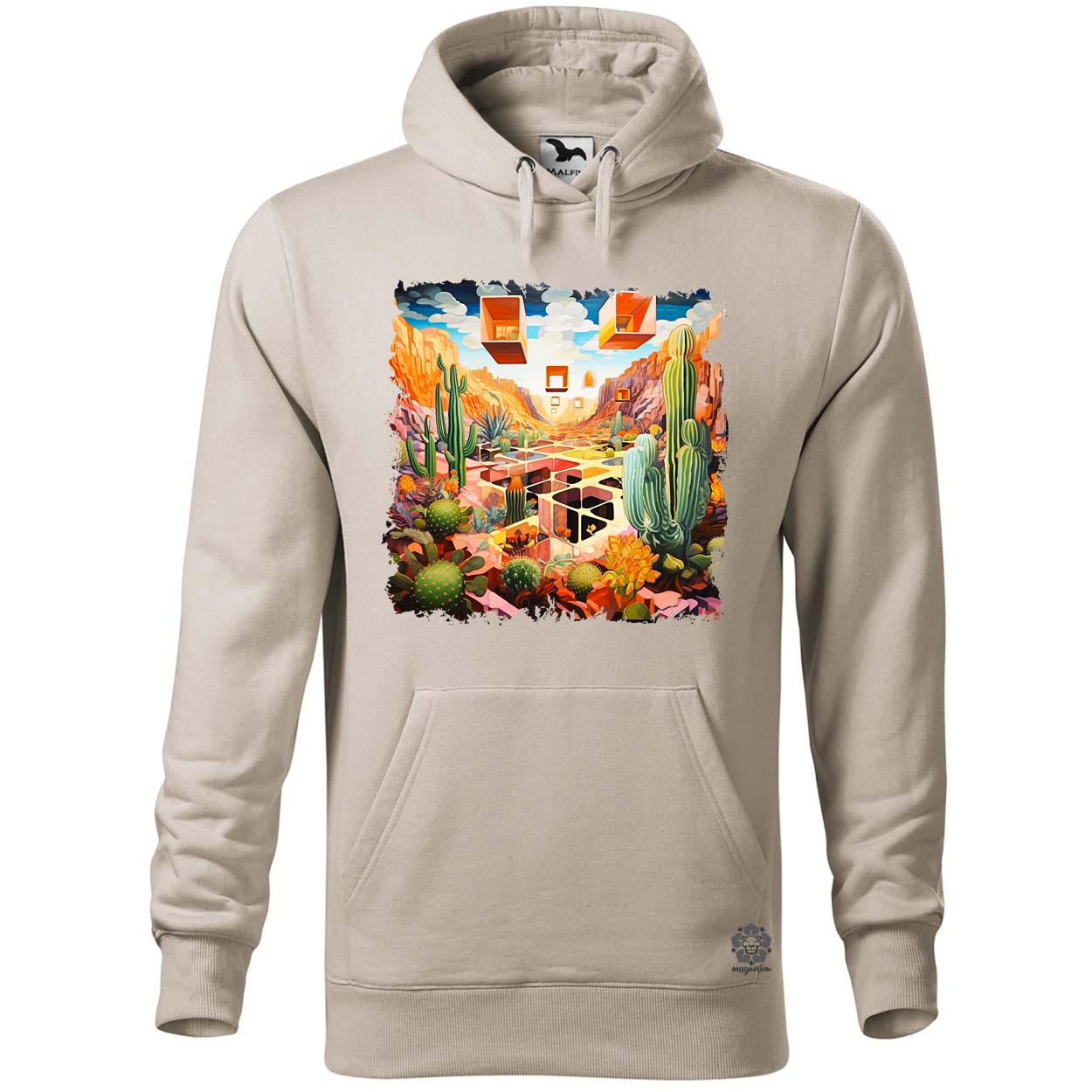 Kocka kaktuszkert v3 egyedi  pulóver 