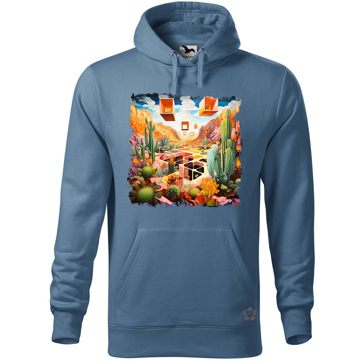 Kocka kaktuszkert v3 egyedi  pulóver 