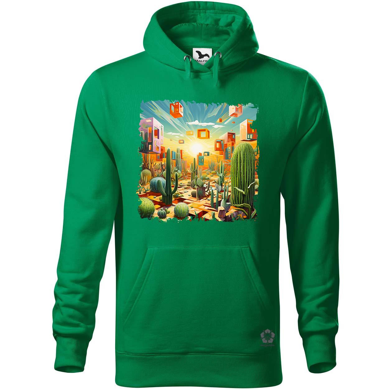 Kocka kaktuszkert v6 egyedi  pulóver 
