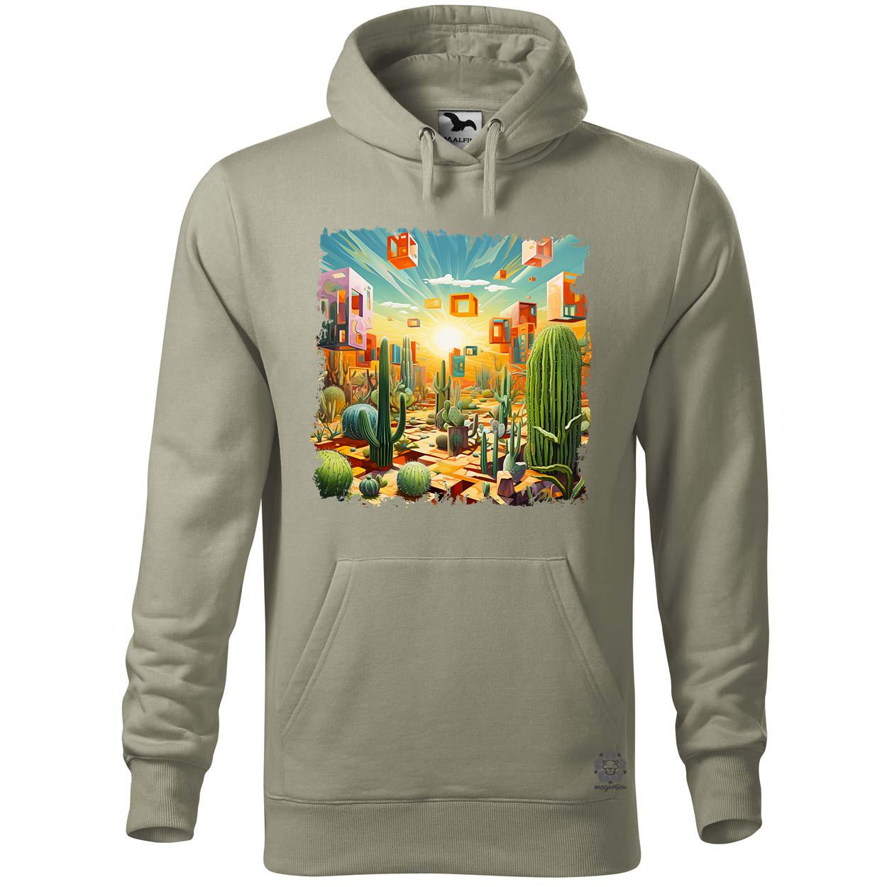 Kocka kaktuszkert v6 egyedi  pulóver 