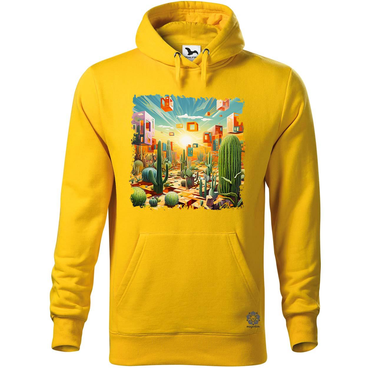 Kocka kaktuszkert v6 egyedi  pulóver 