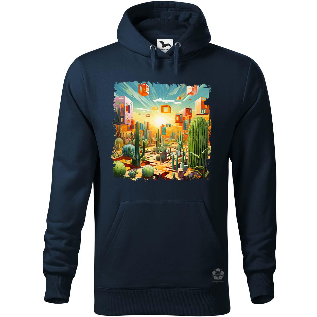 Kocka kaktuszkert v6 egyedi  pulóver 