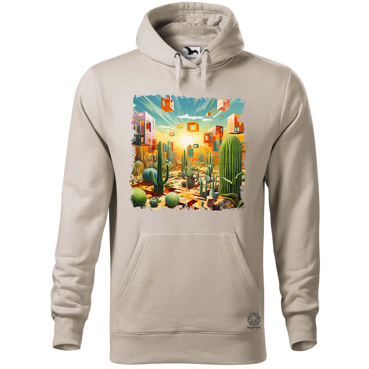 Kocka kaktuszkert v6 egyedi  pulóver 