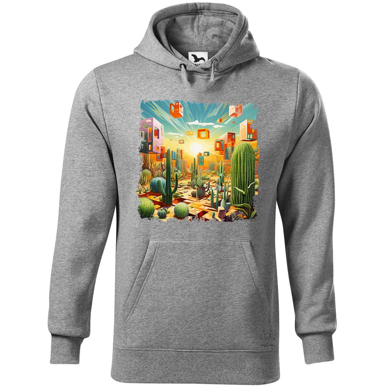 Kocka kaktuszkert v6 egyedi  pulóver 