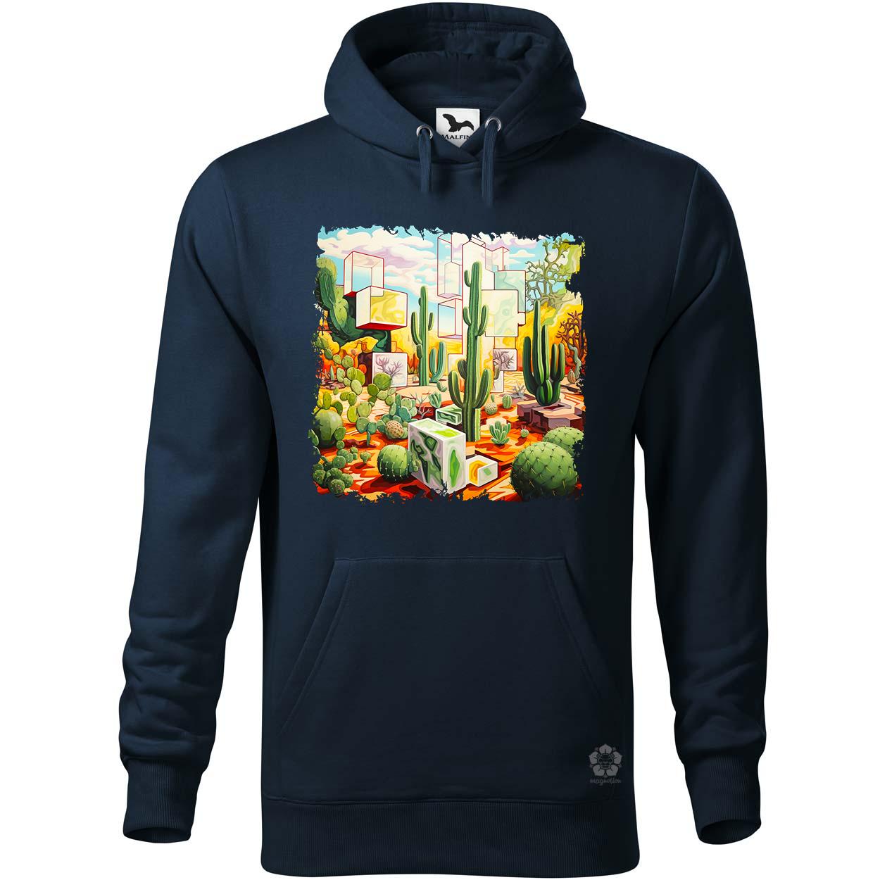 Kocka kaktuszkert v8 egyedi  pulóver 