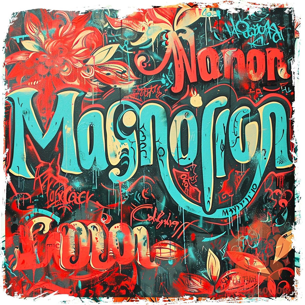 Magnolion graffiti v3 egyedi  pulóver 