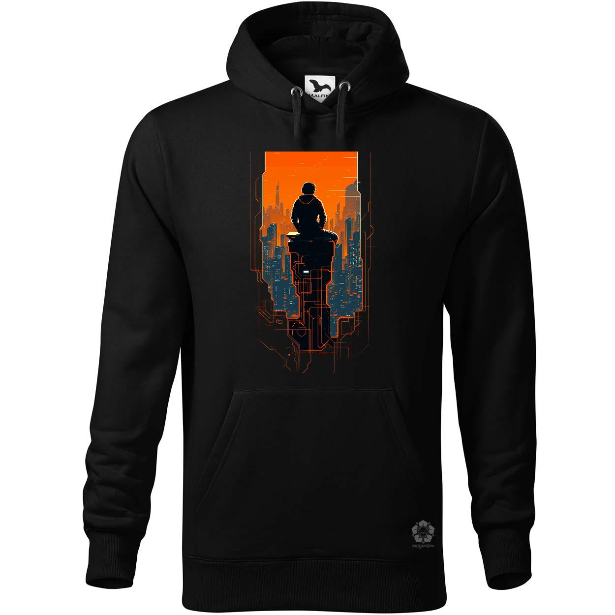 Mono vektor cyberpunk v6 egyedi  pulóver 