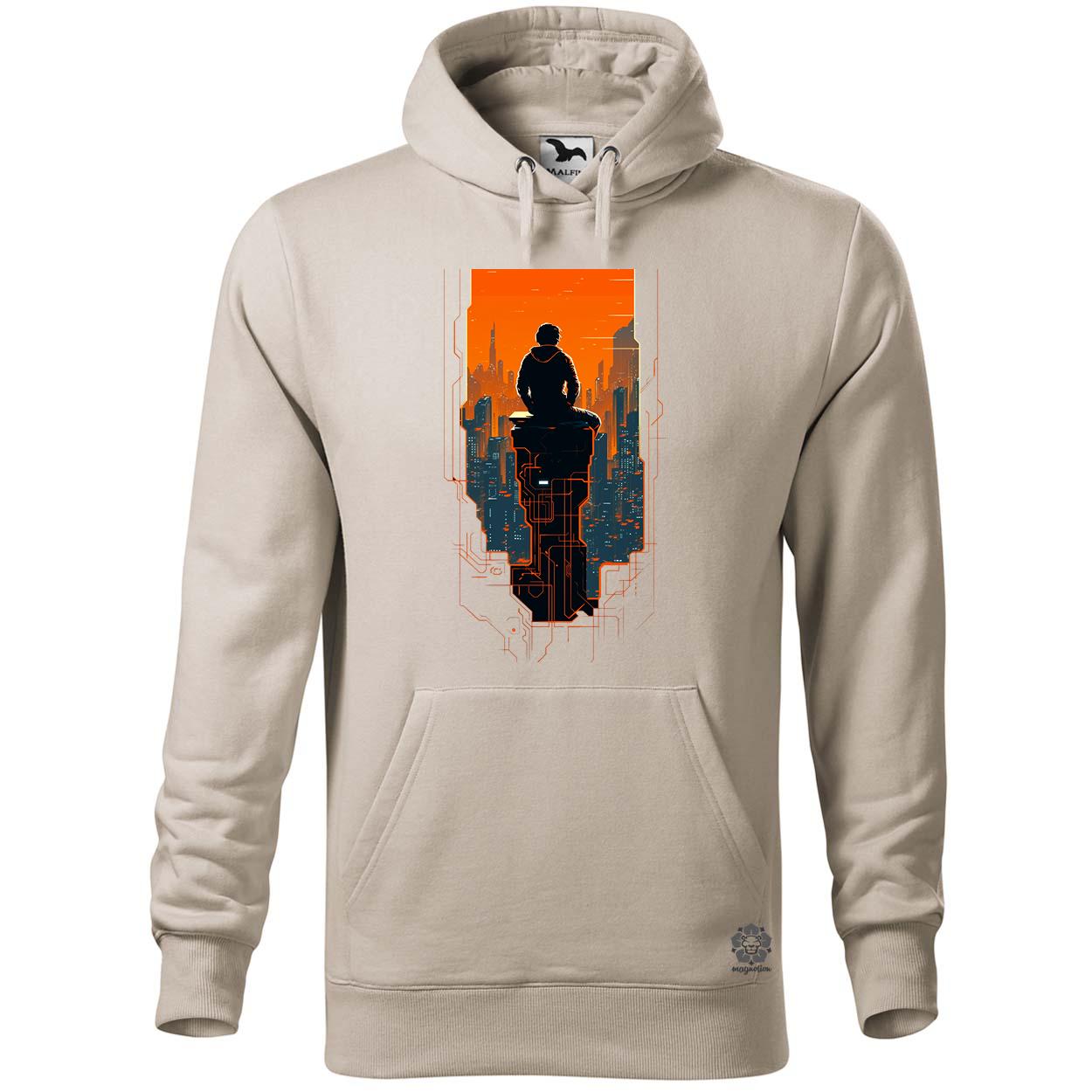 Mono vektor cyberpunk v6 egyedi  pulóver 