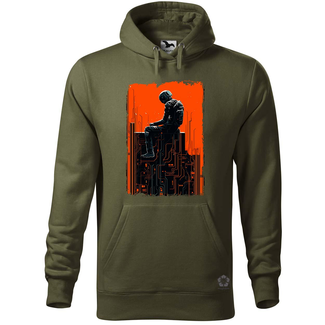 Mono vektor cyberpunk v7 egyedi  pulóver 