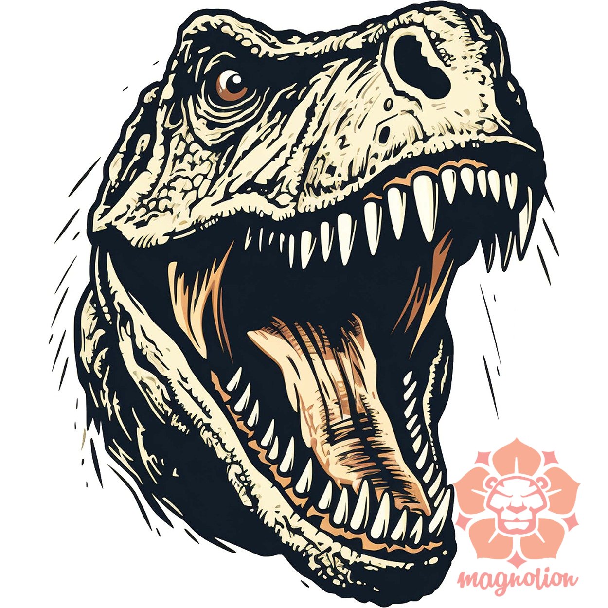 Monochrome T-rex v2 egyedi  pulóver 