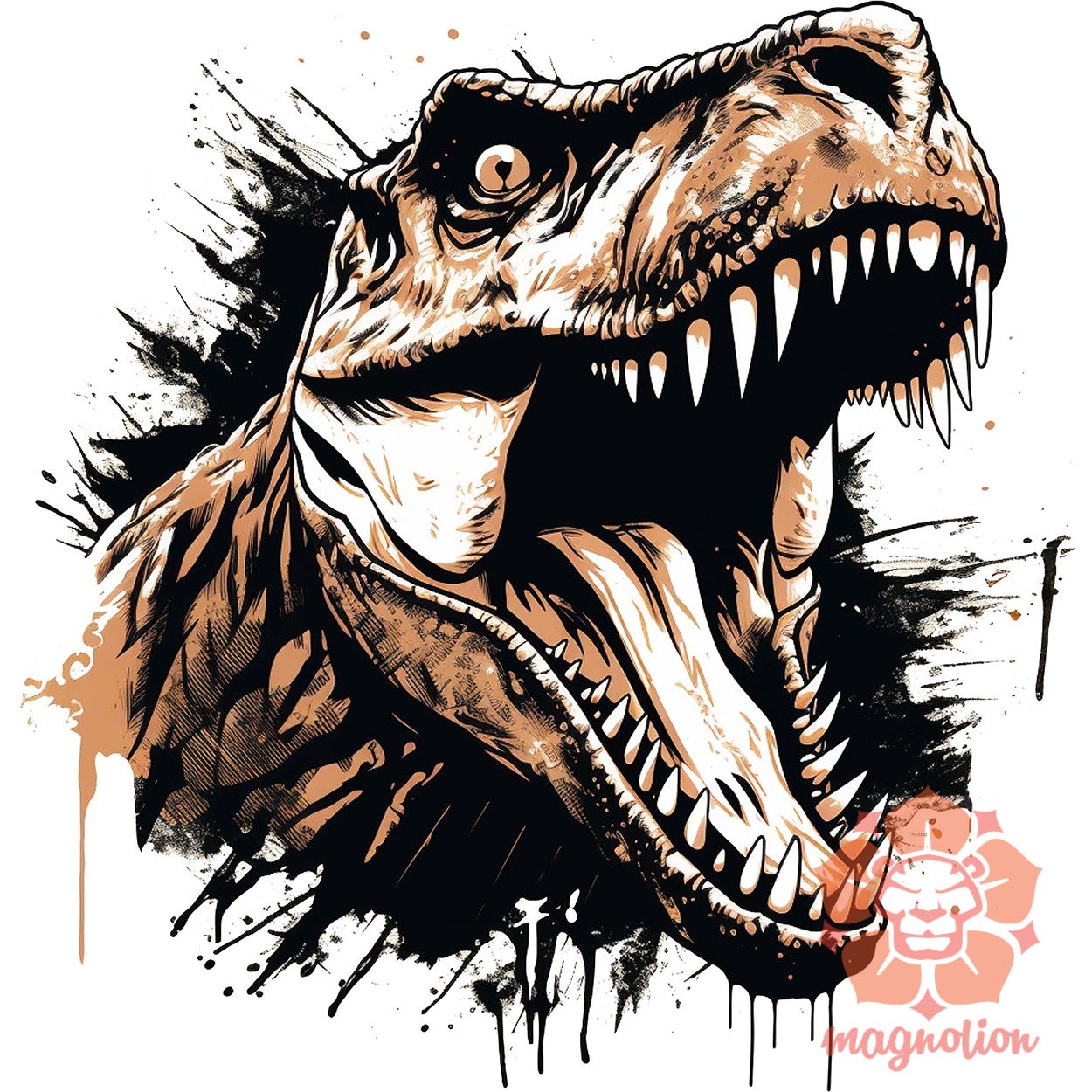 Monochrome T-rex v3 egyedi  pulóver 