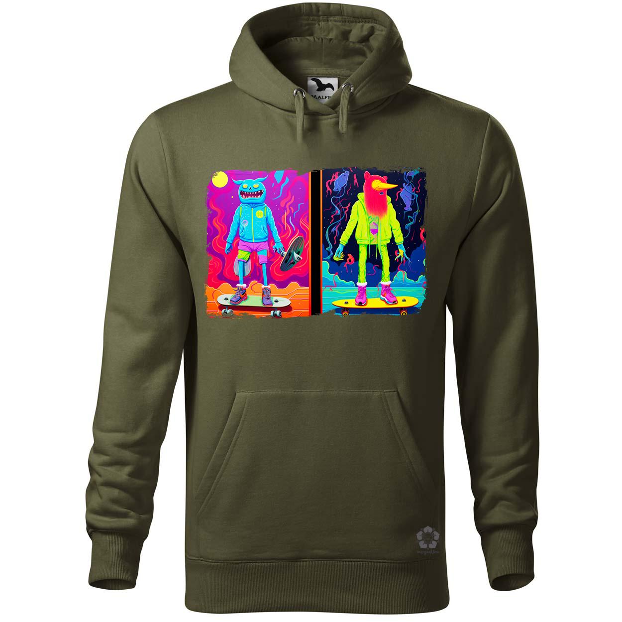 Multidimenzió ART deszkázás v1 egyedi  pulóver 