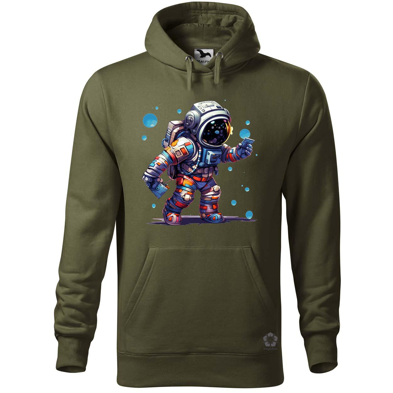 Pixelart asztronauta v3 egyedi  pulóver 