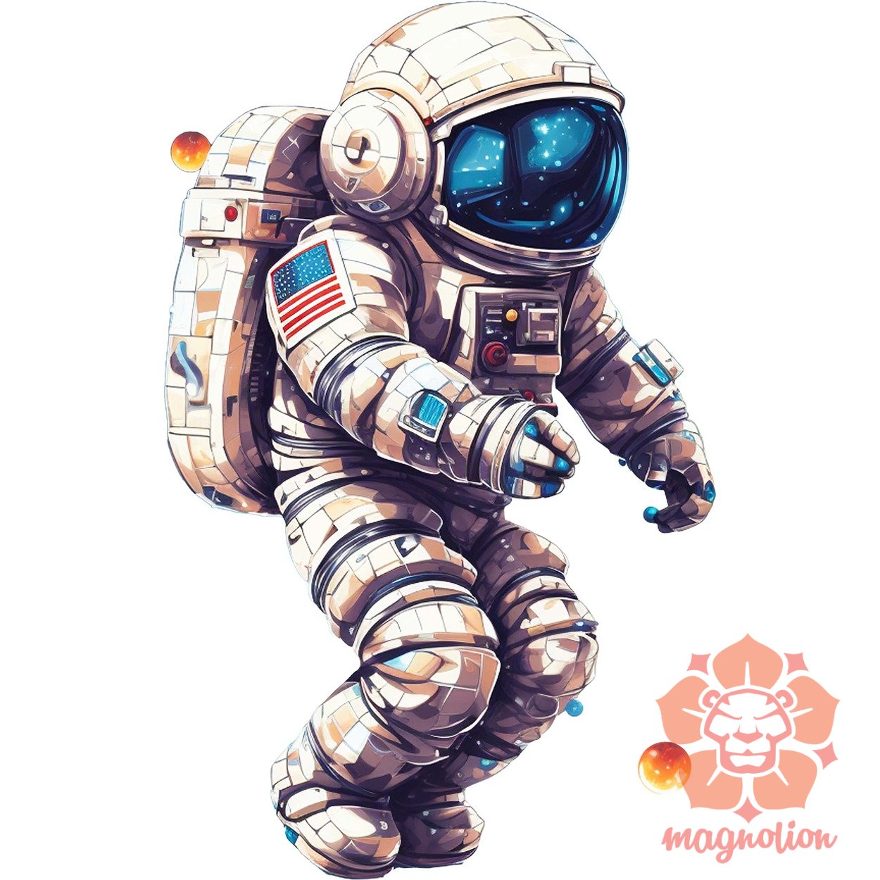Pixelart asztronauta v5 egyedi  pulóver 