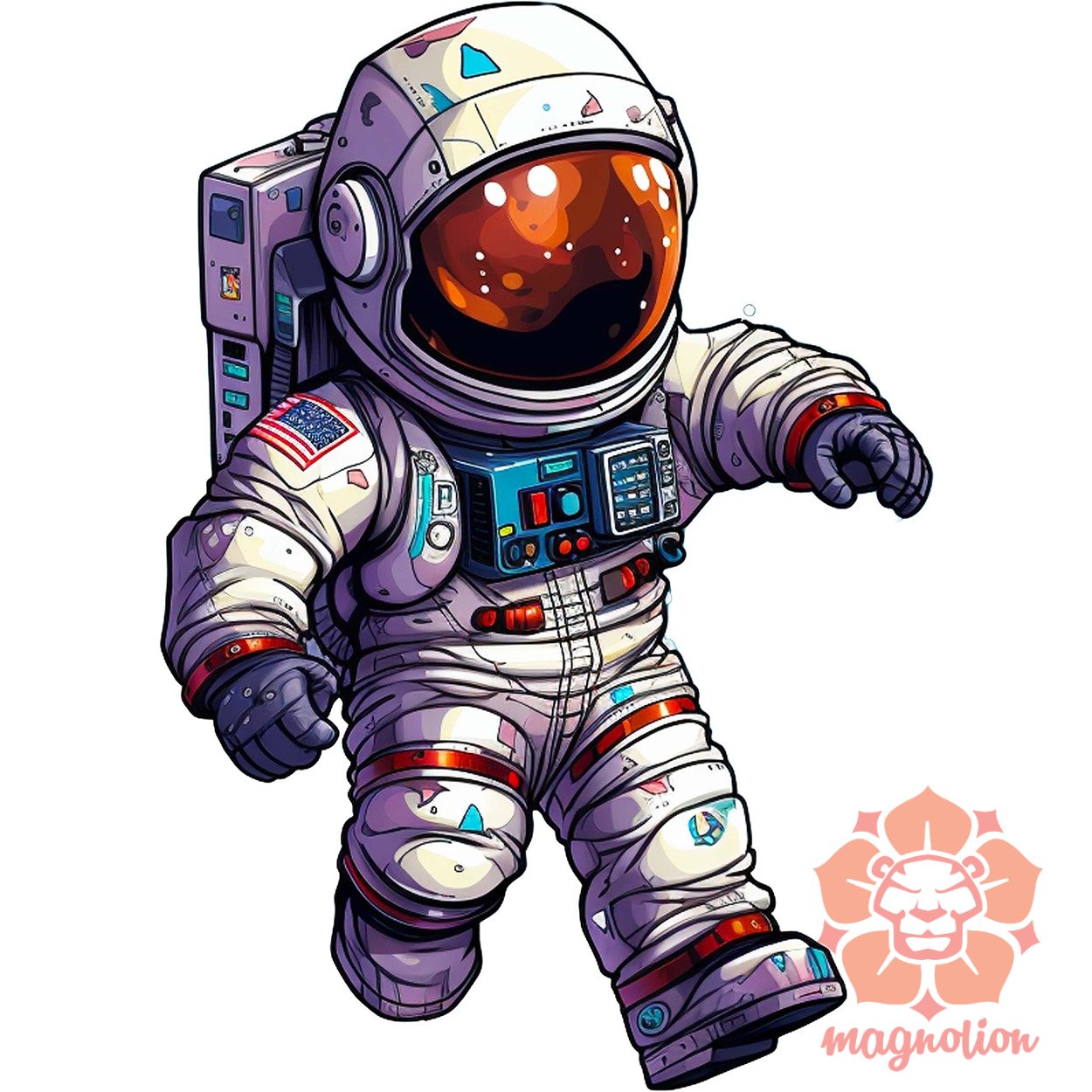 Pixelart asztronauta v6 egyedi  pulóver 