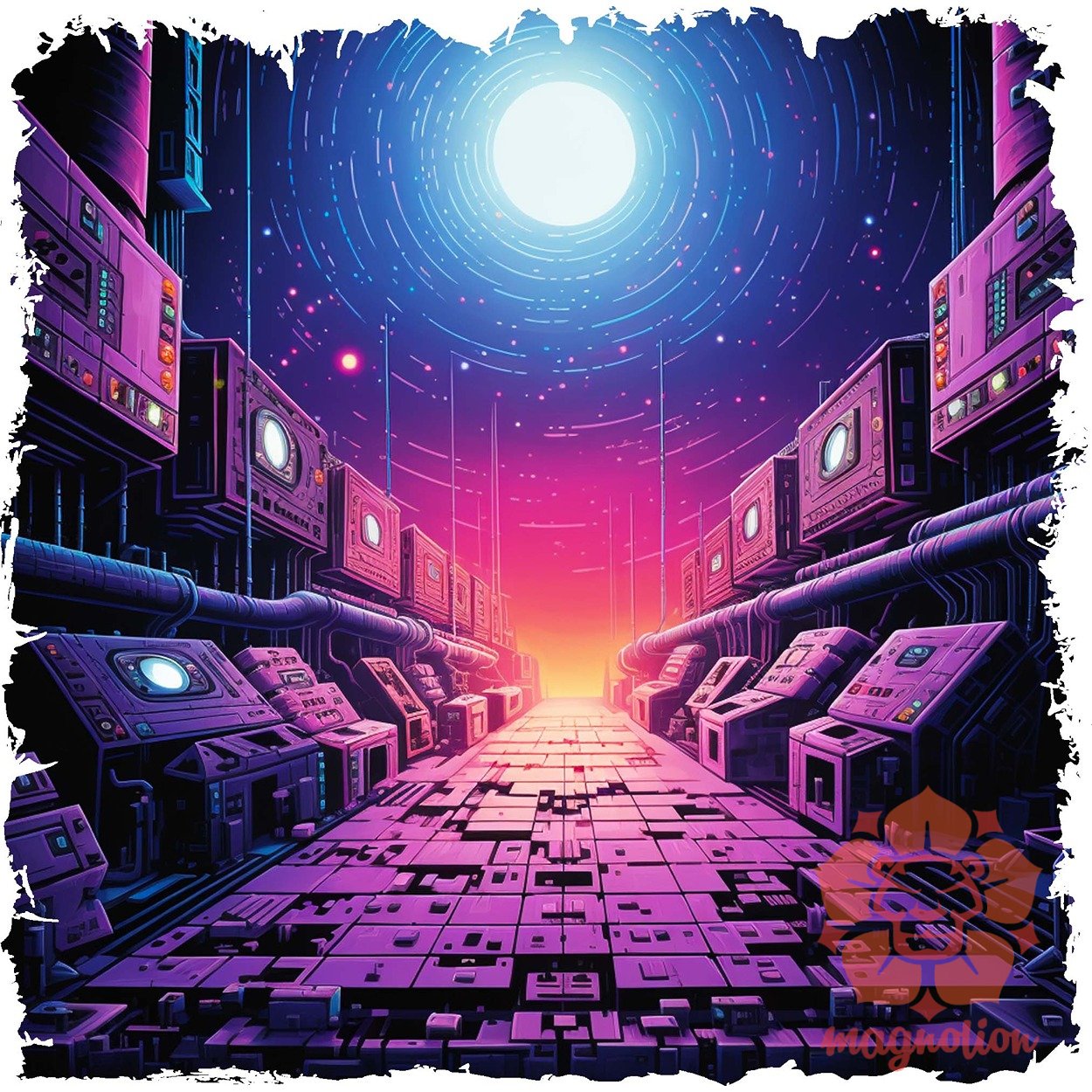 Pixelart bakelit az űrben v3 egyedi  pulóver 