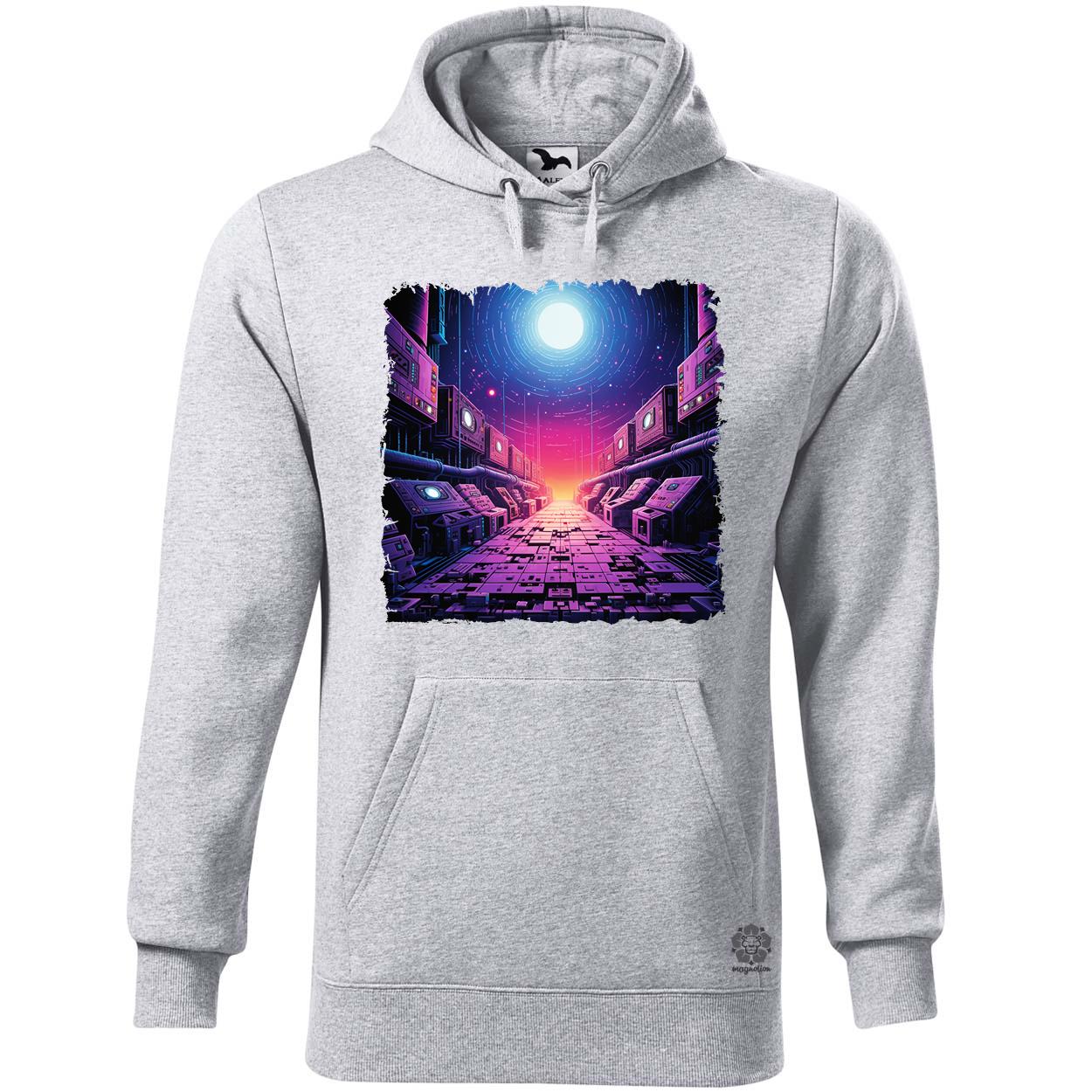 Pixelart bakelit az űrben v3 egyedi  pulóver 
