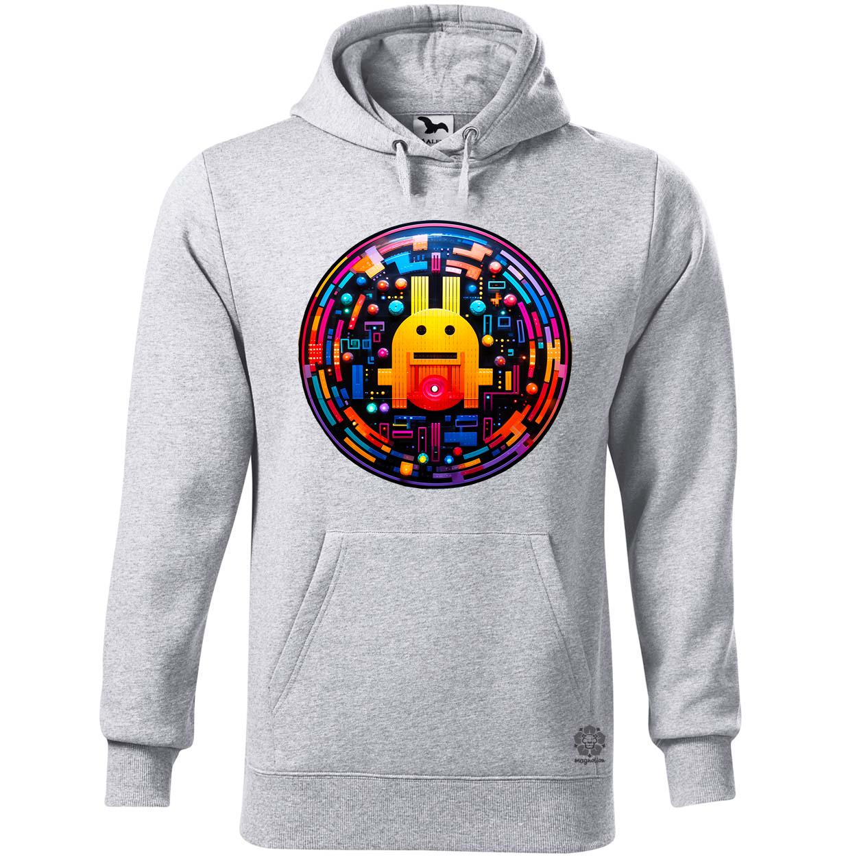 Pixelart bakelit az űrben v6 egyedi  pulóver 