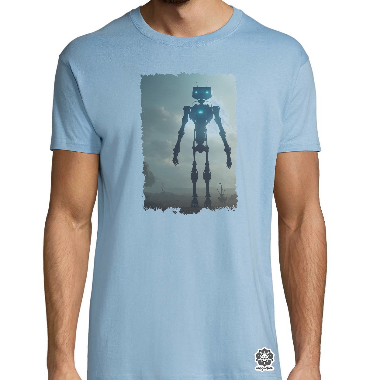 Robot a senki földjén egyedi póló 