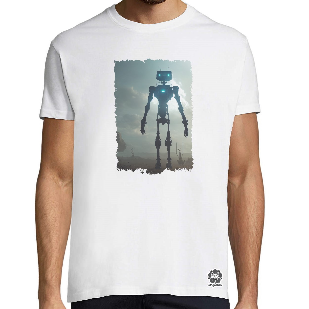 Robot a senki földjén egyedi póló 