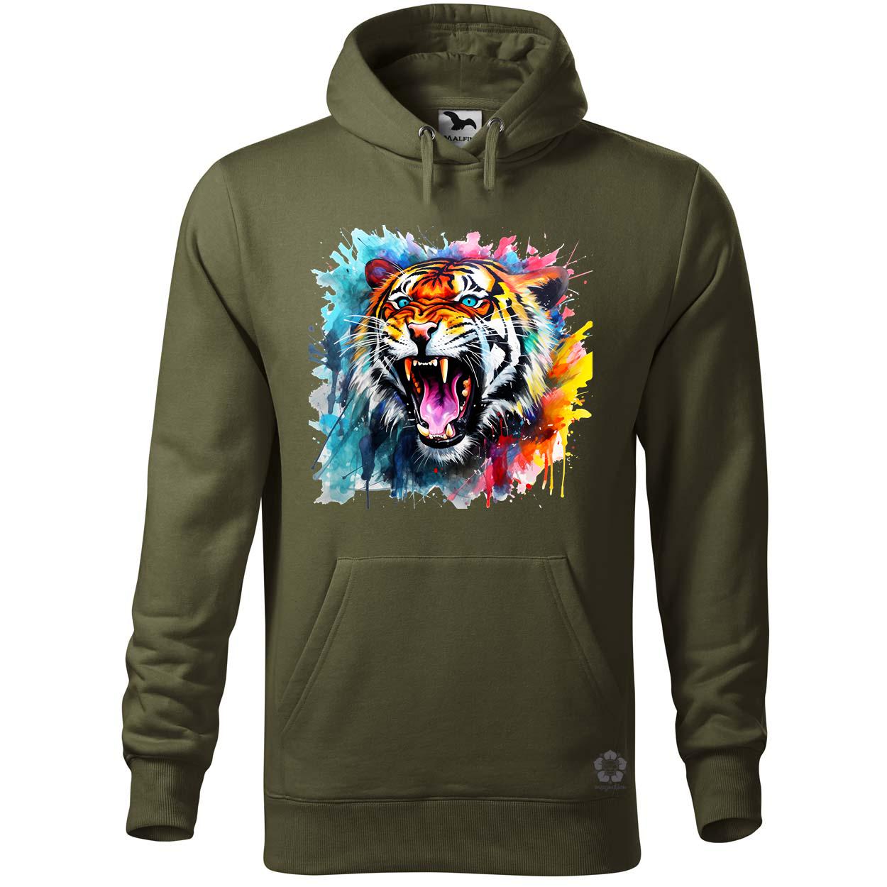 Üvöltő tigris v3 egyedi  pulóver 